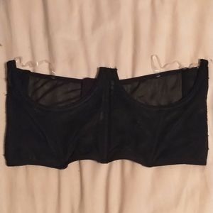 Colsie black lace cupless corset